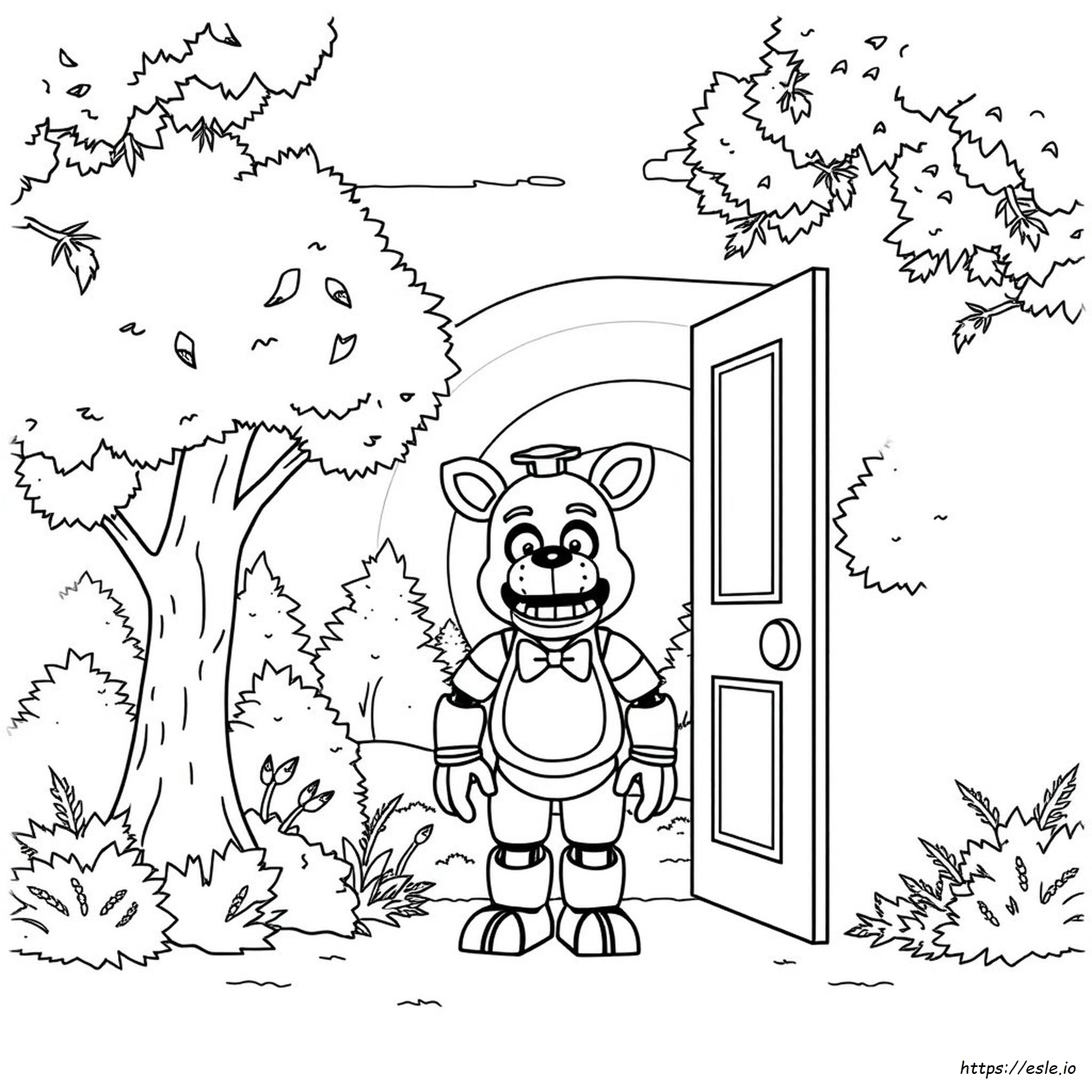 Gambar Mewarnai Sunrise Fnaf - Gratis Untuk Dicetak