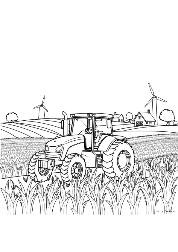 Free Coloring Pages Farm Tractors