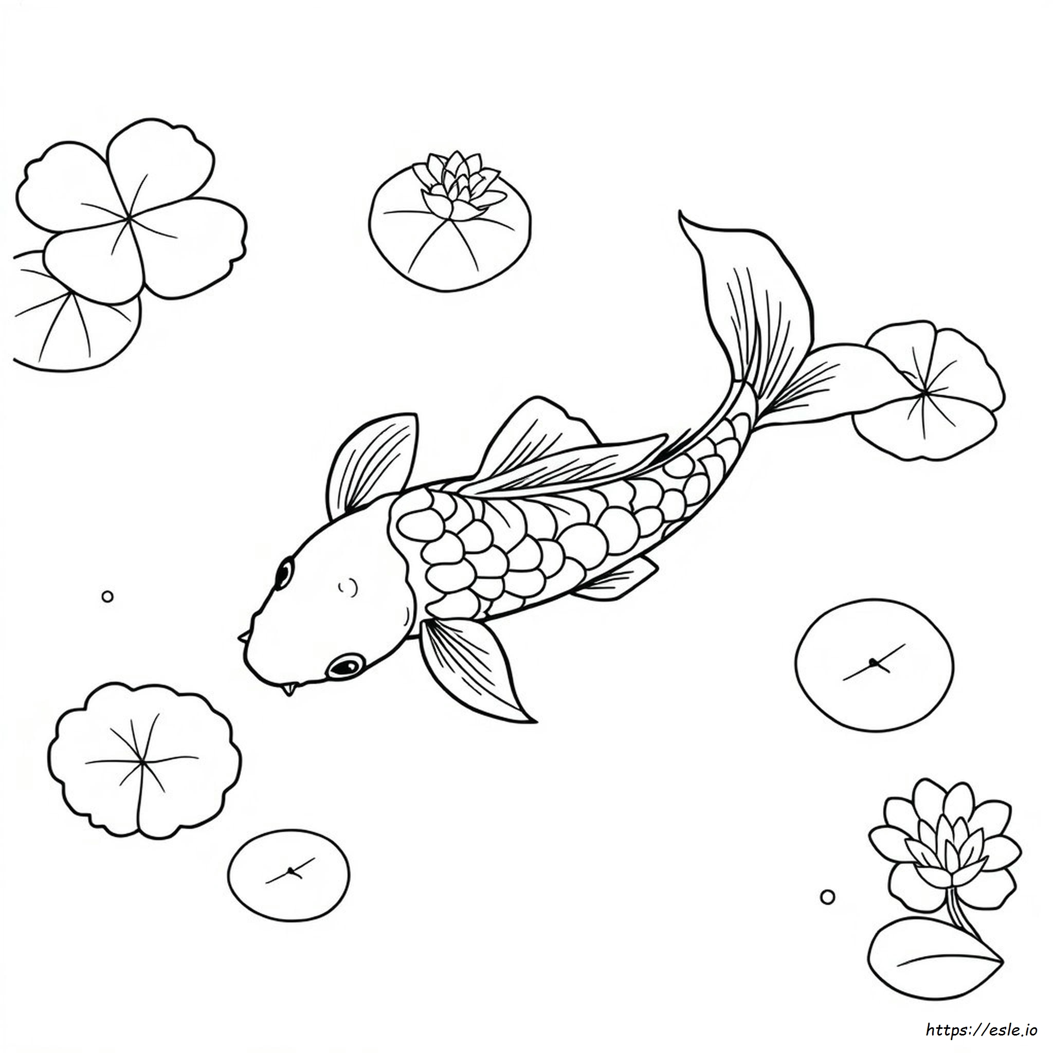 Coloring Pages Of Koi Fish