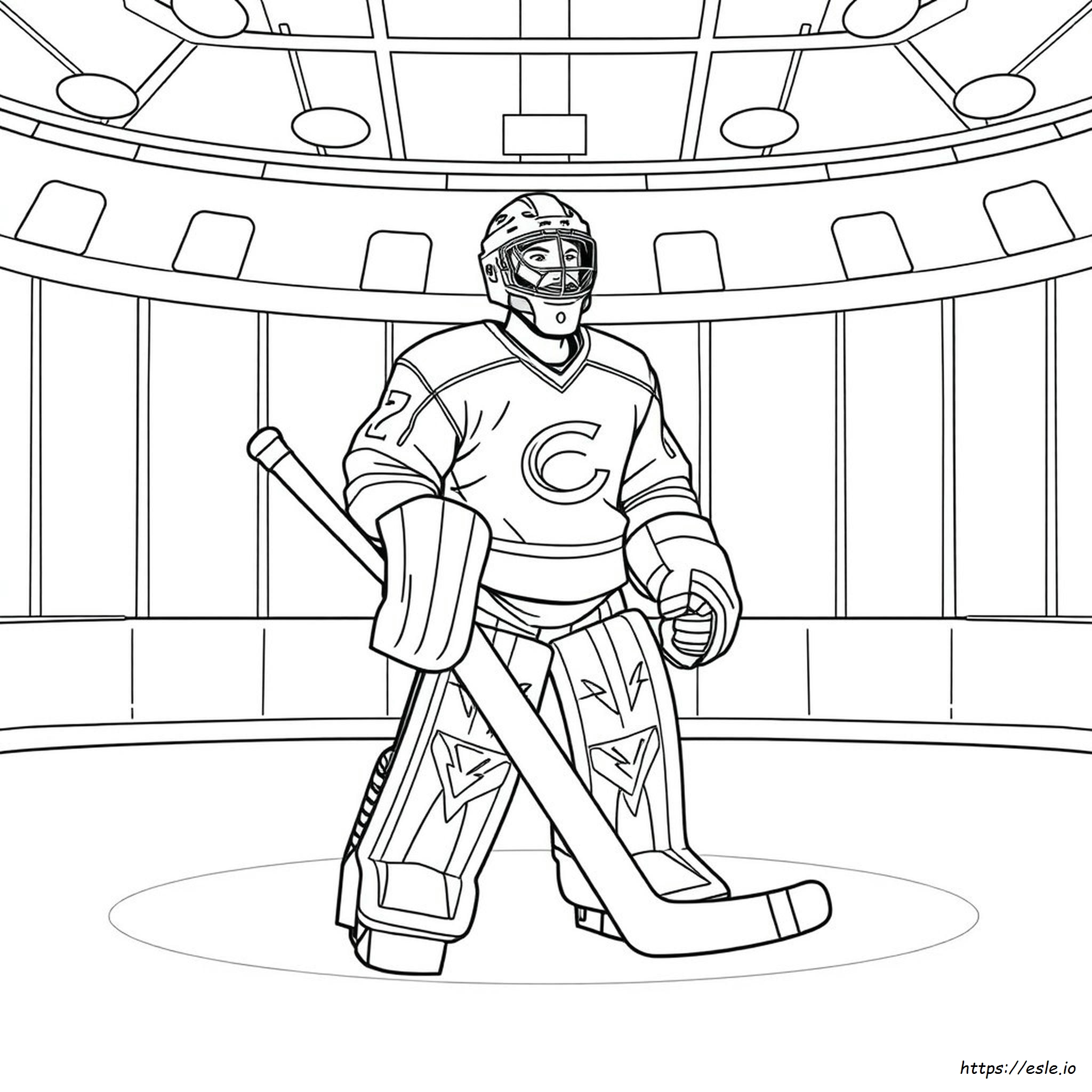 Free Printable Hockey Goalie Coloring Pages
