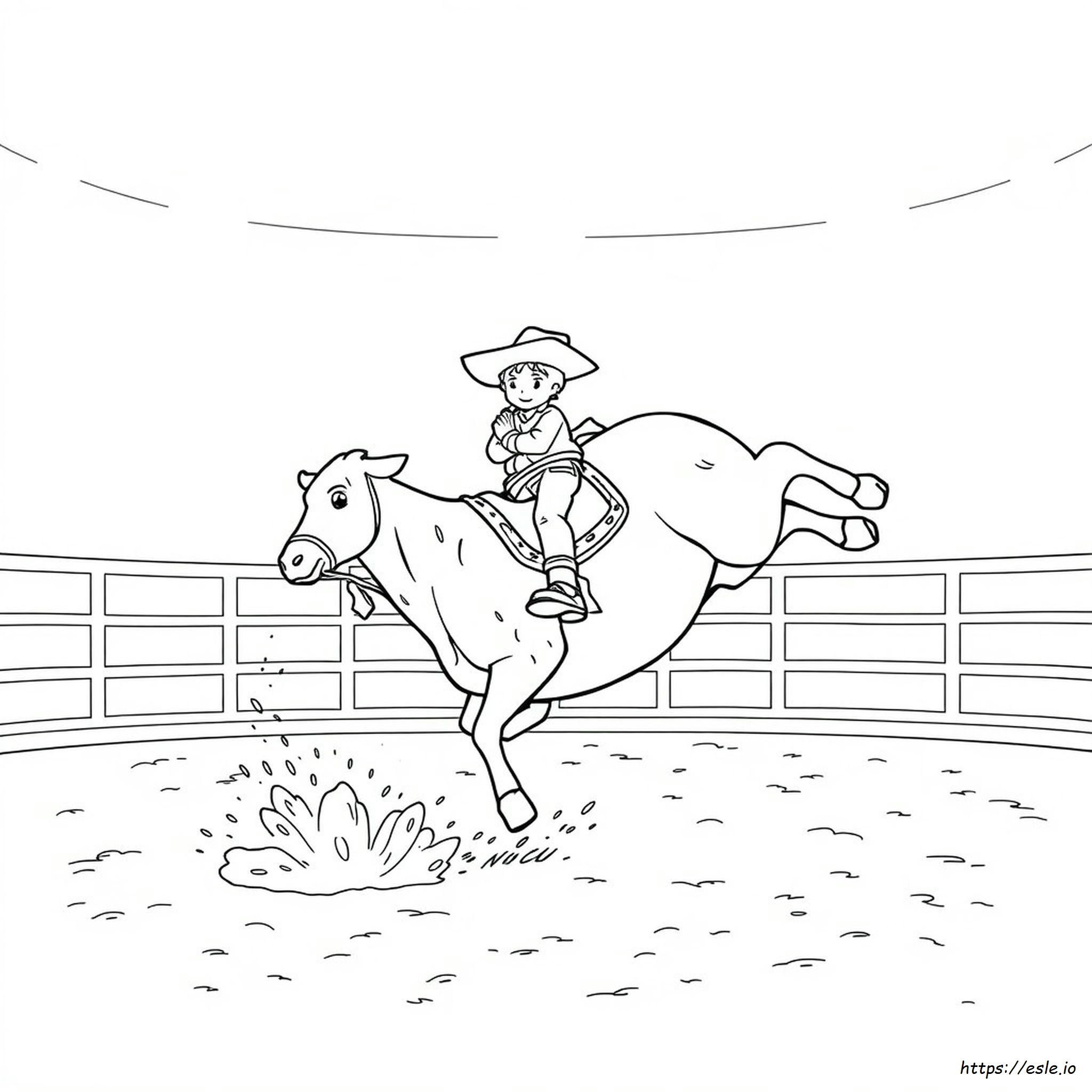 Coloriage Rodéo à Imprimer Gratuitement