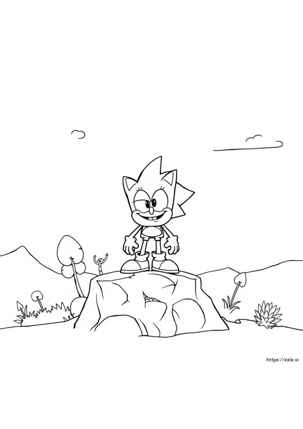 Ugly Sonic Coloring Pages