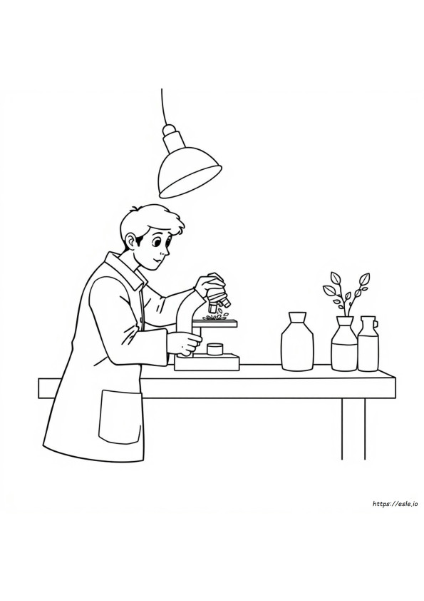 Microscope Coloring Sheet