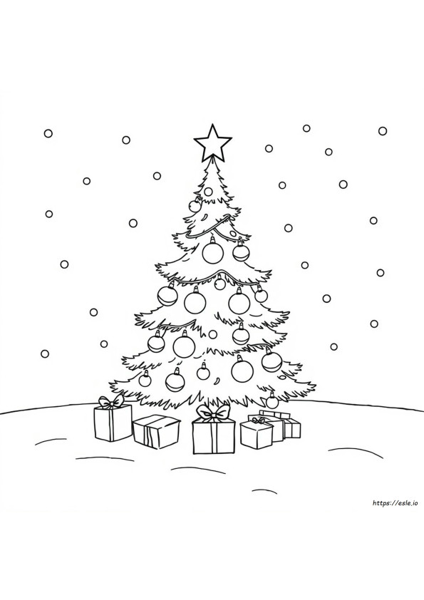 Weihnachtsbaum Ausmalbild