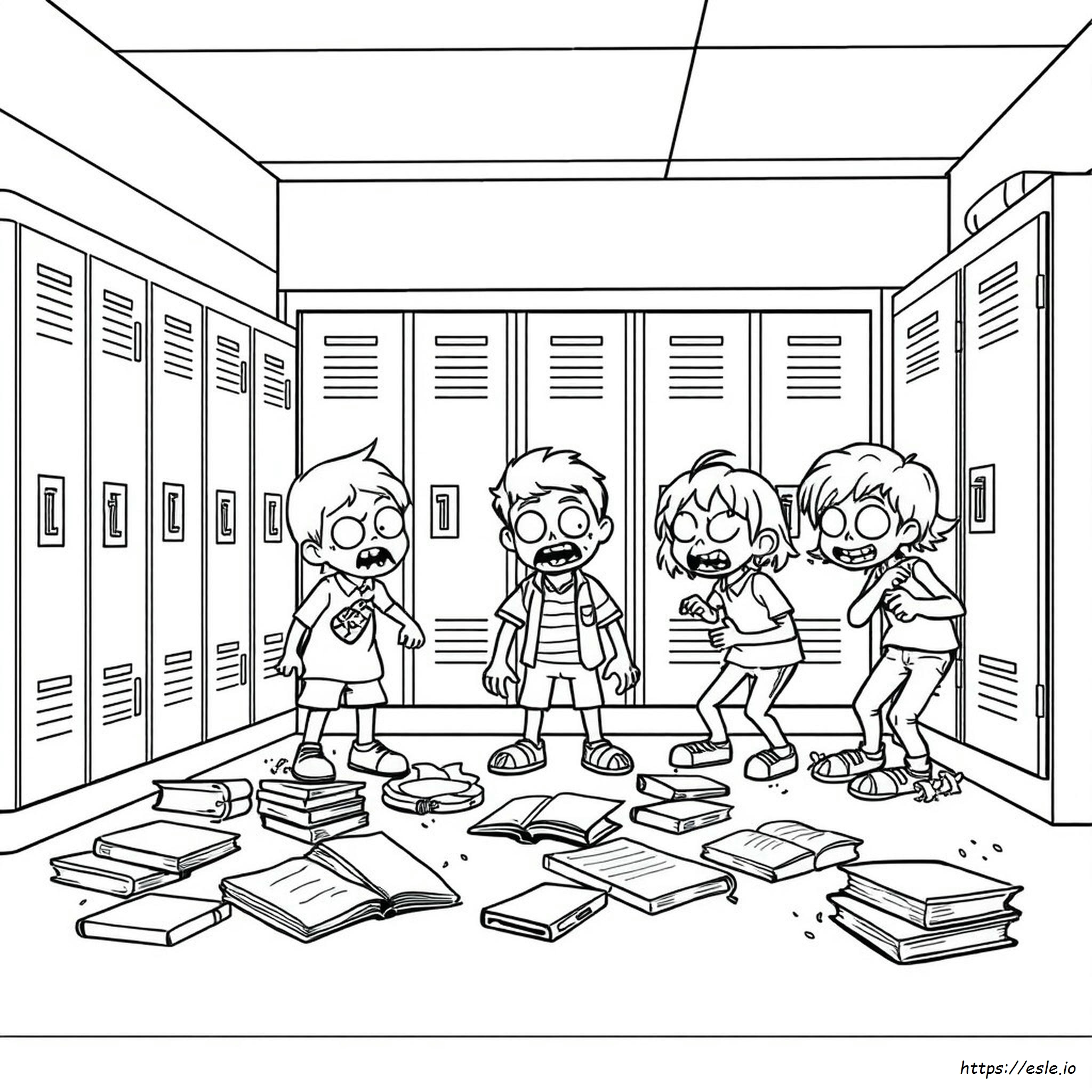 Páginas Para Colorear De Disney Channel Zombies