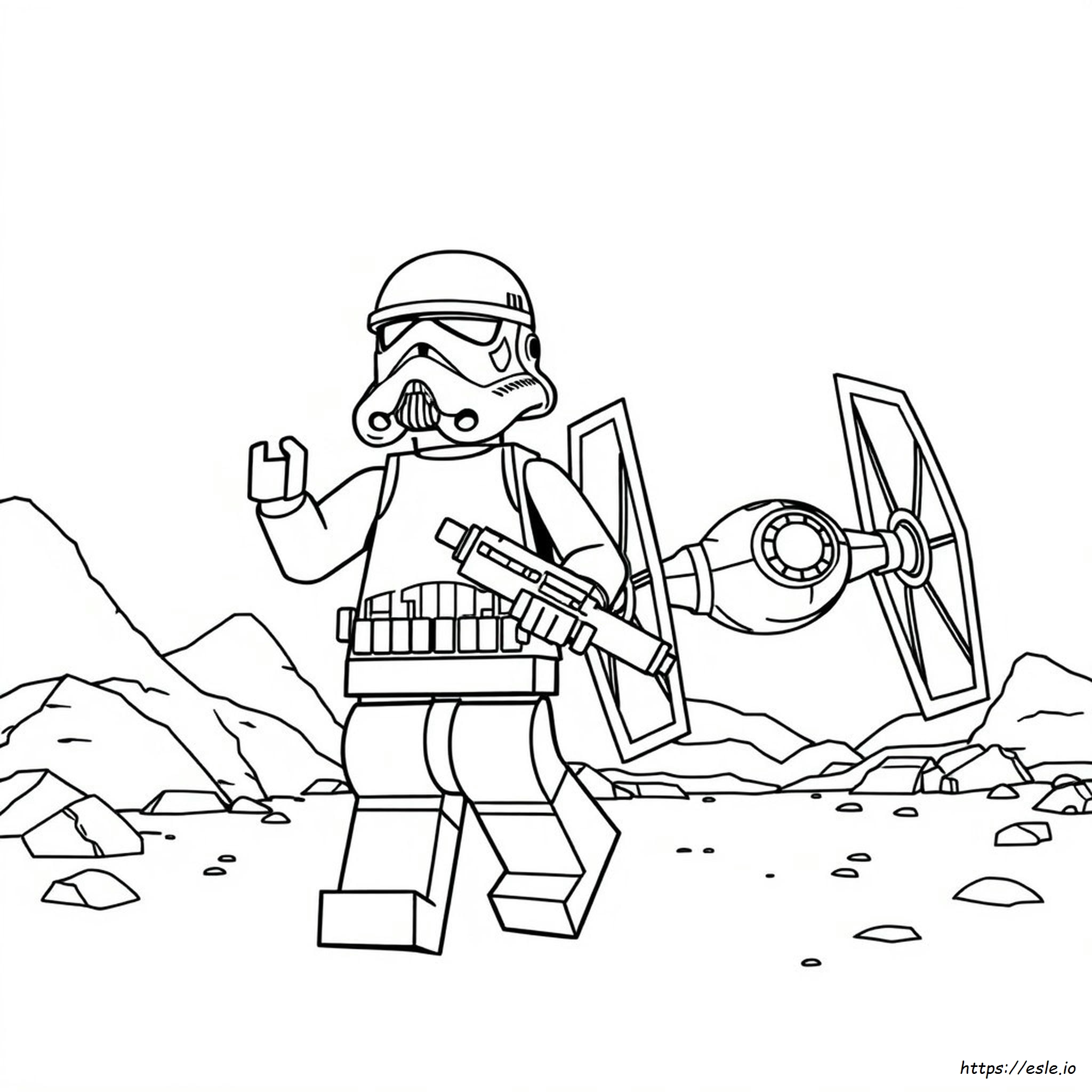 Lego Star Wars Stormtrooper Coloring Page