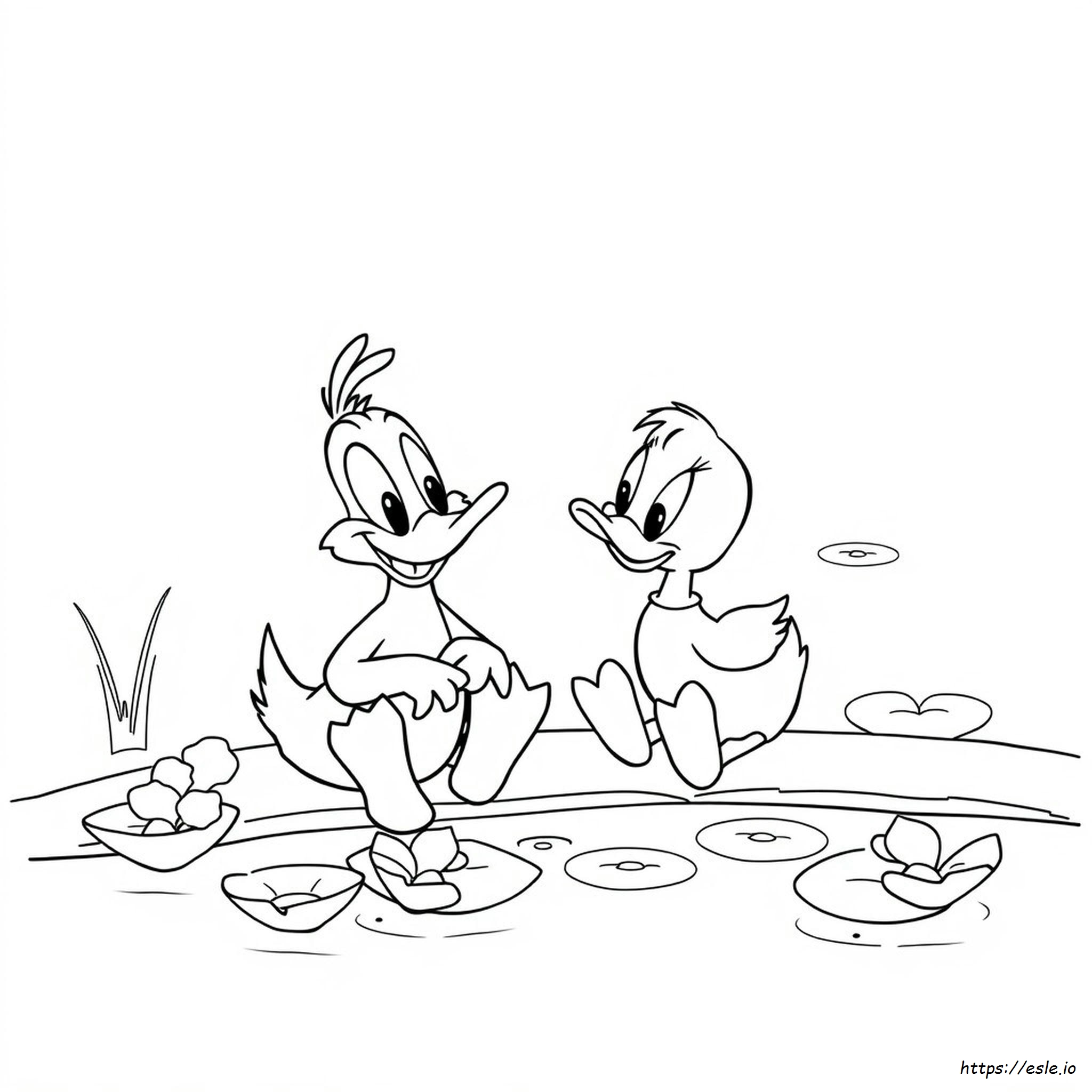 Coloriage Gratuit À Imprimer De Daisy Duck