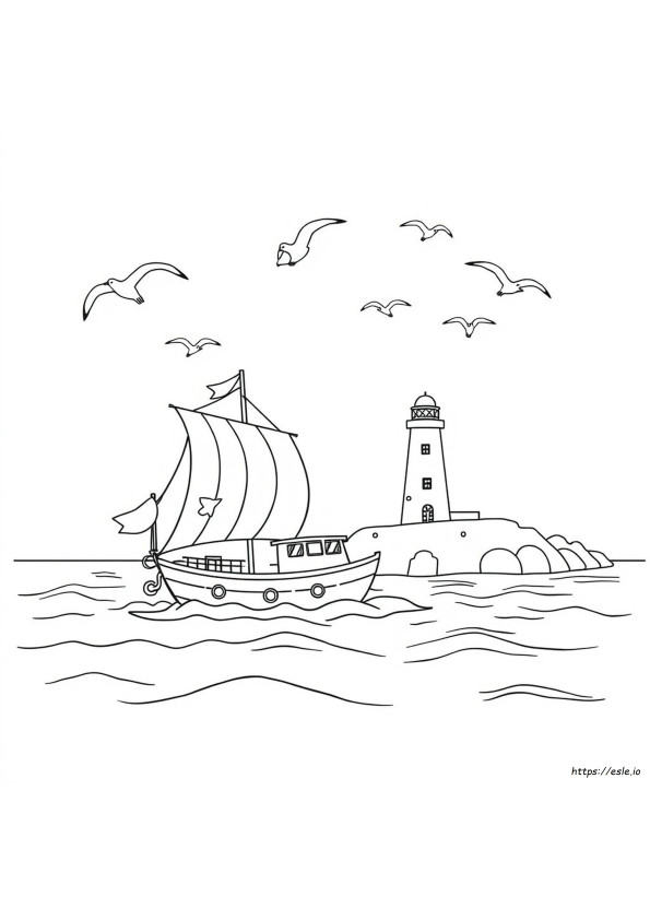 Nautical Coloring Pages