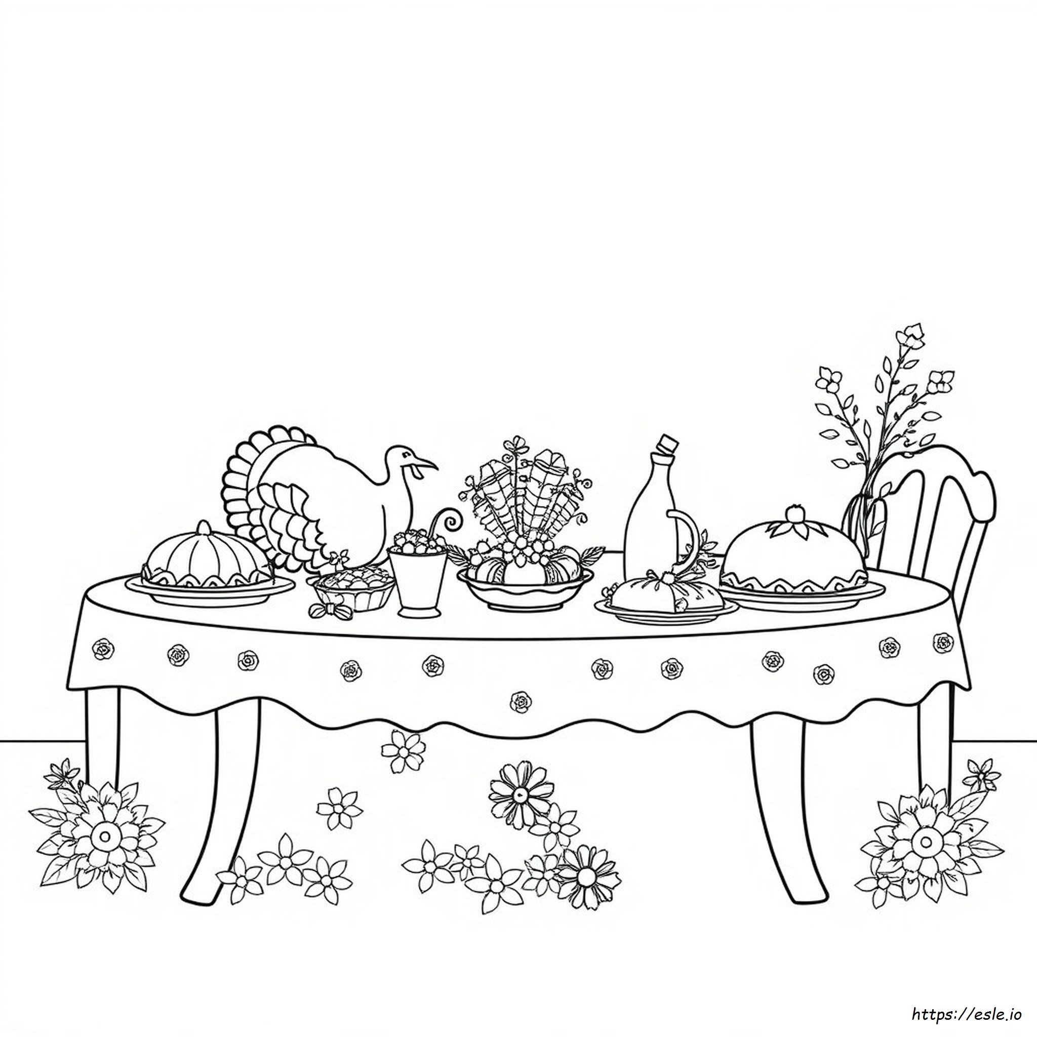 Disegni Di Ringraziamento In Bianco E Nero Da Colorare