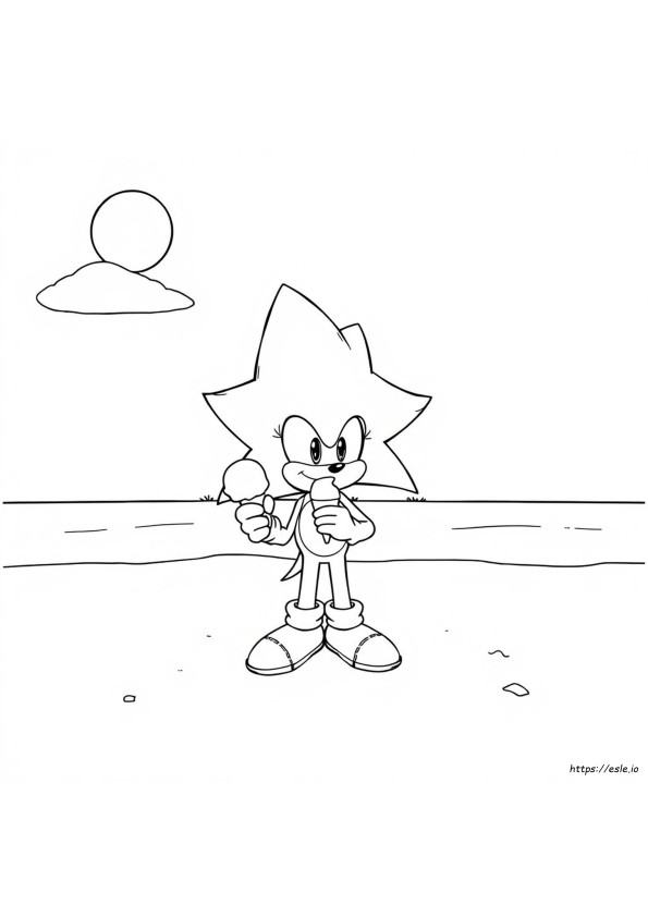 Sonic Coloring Paper