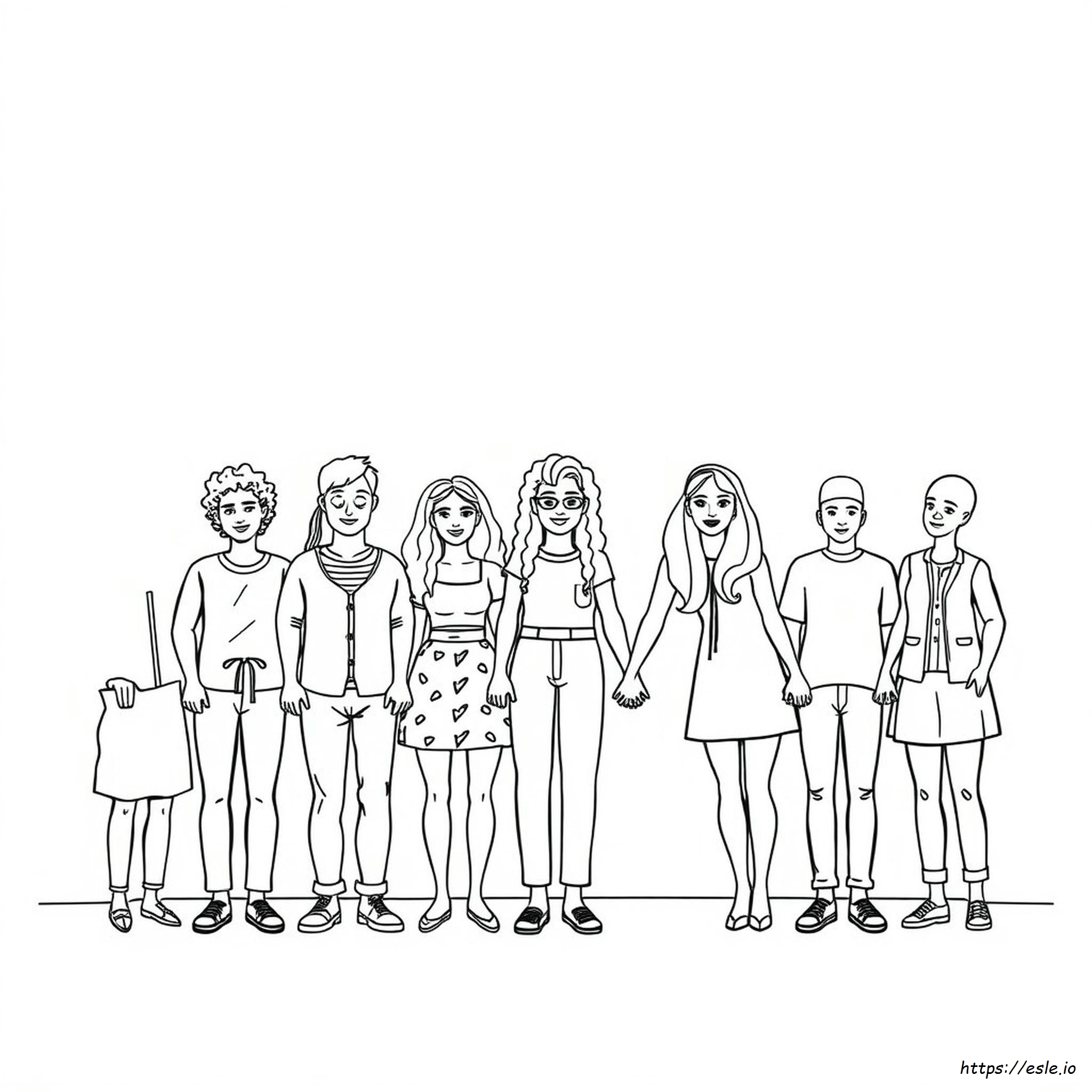Páginas Para Colorear De Igualdad Y Diversidad