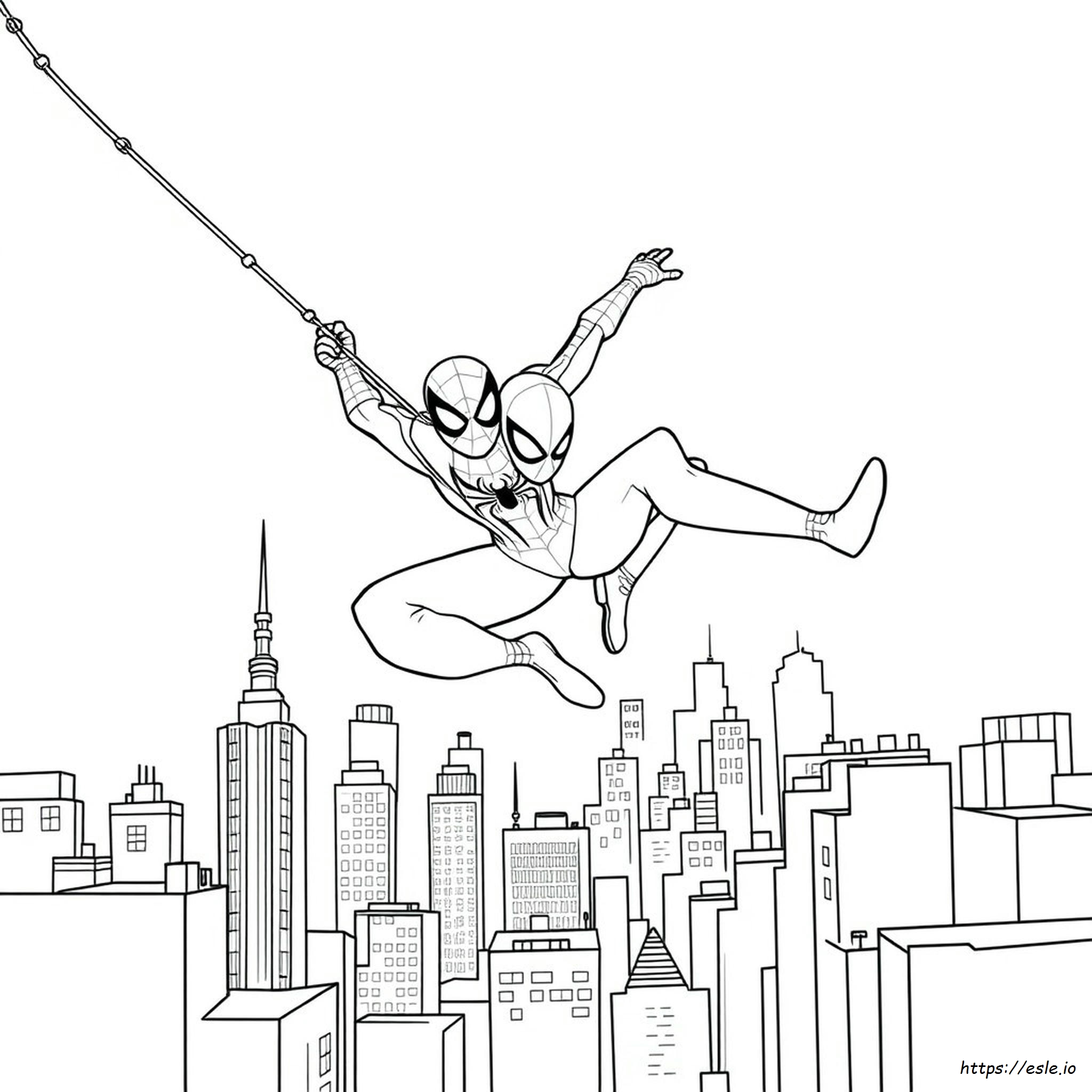 Halaman Mewarnai Spidey