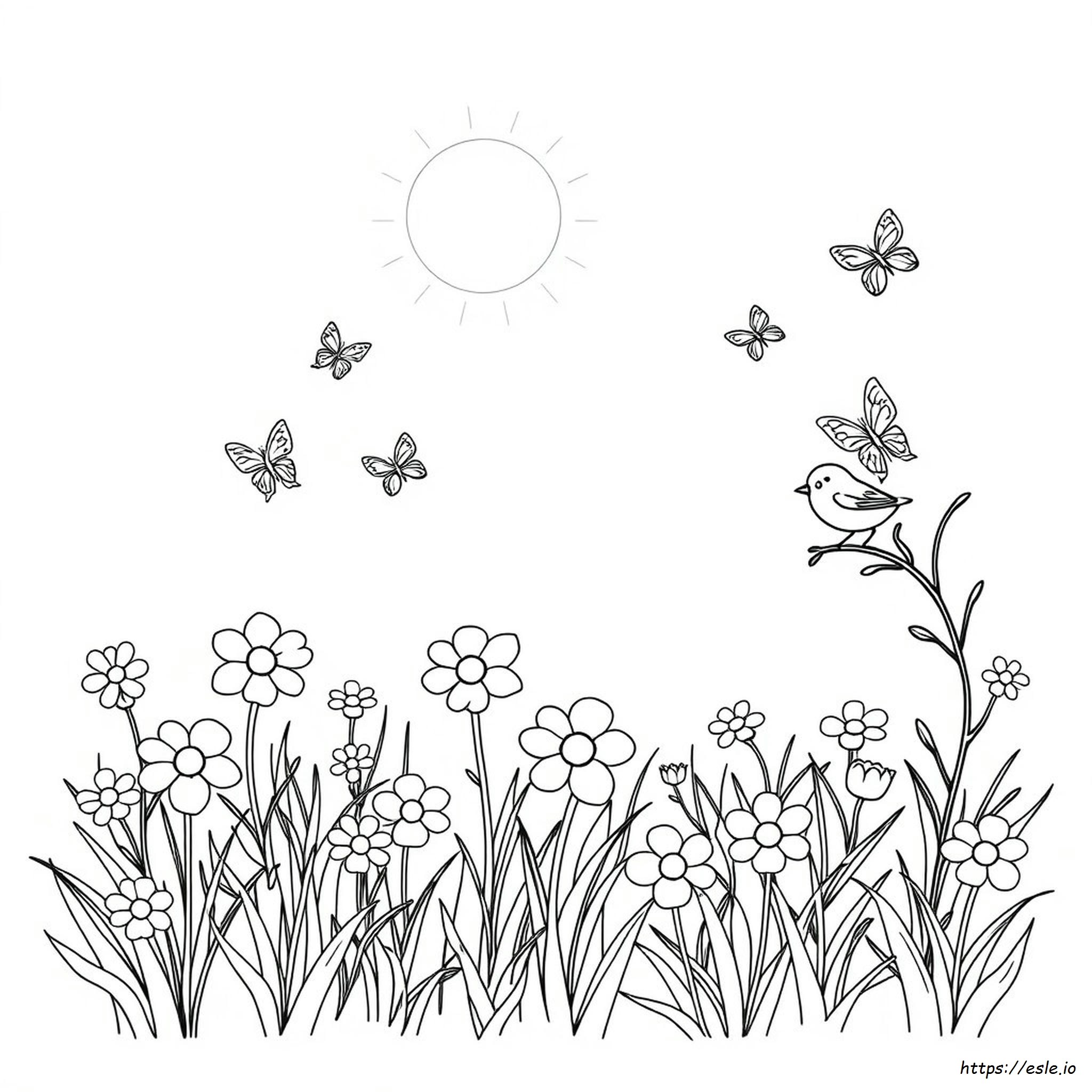 Free Spring Coloring Pages For Preschoolers