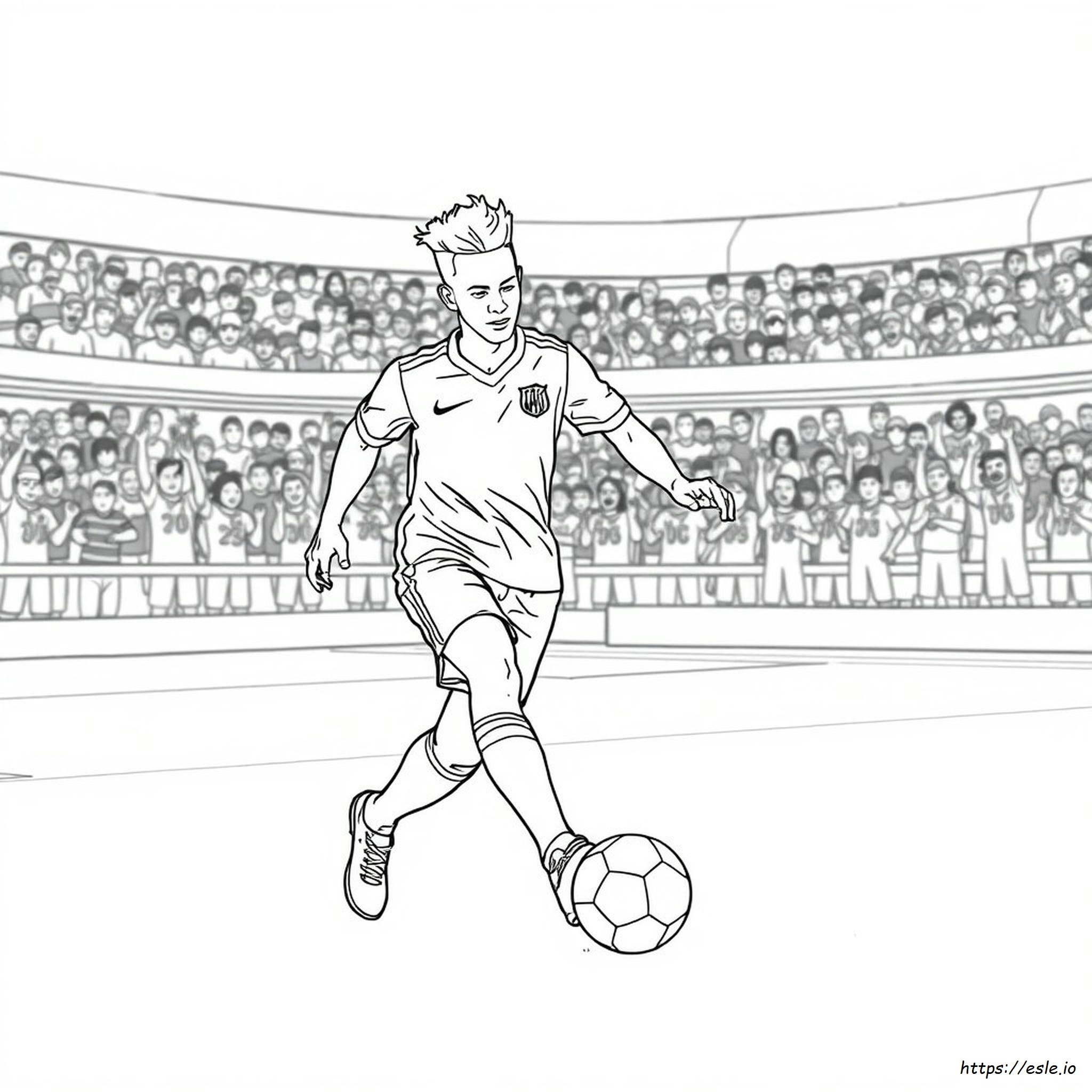 Neymar Gambar Mewarnai
