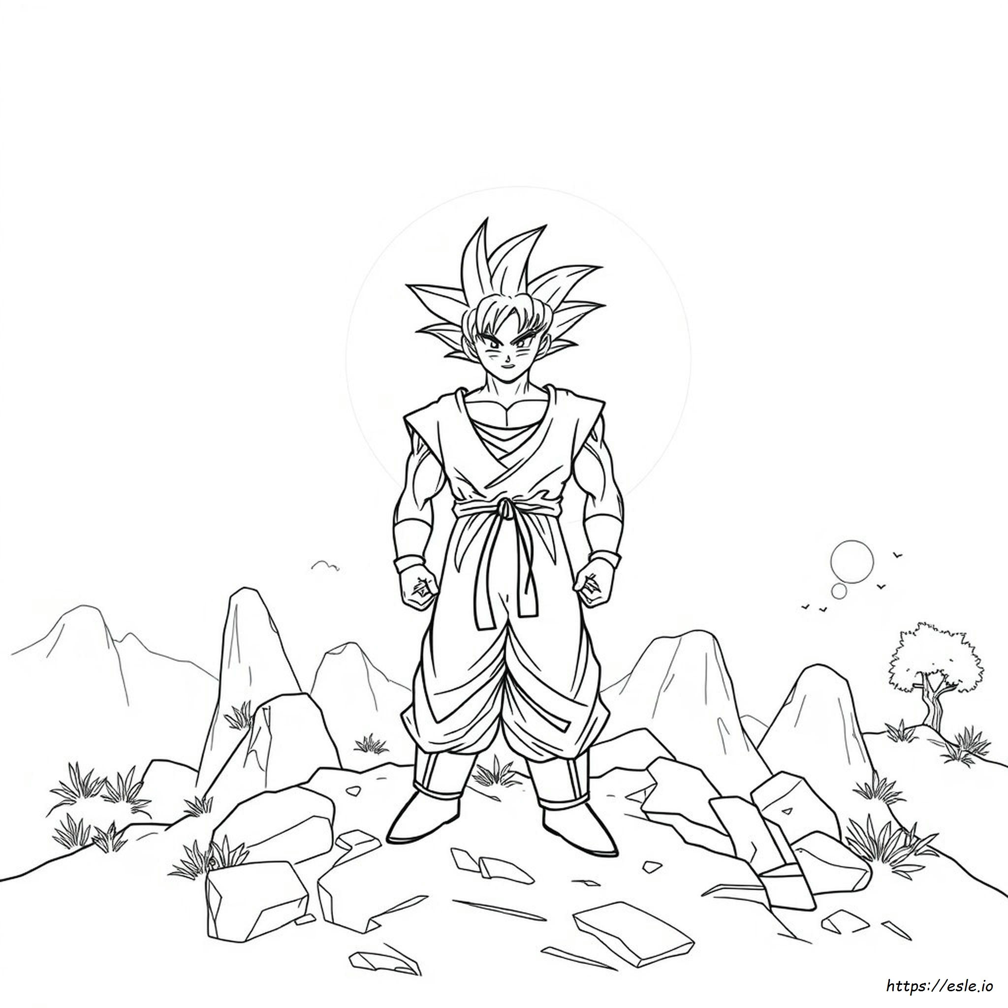 Colouring Pages Goku