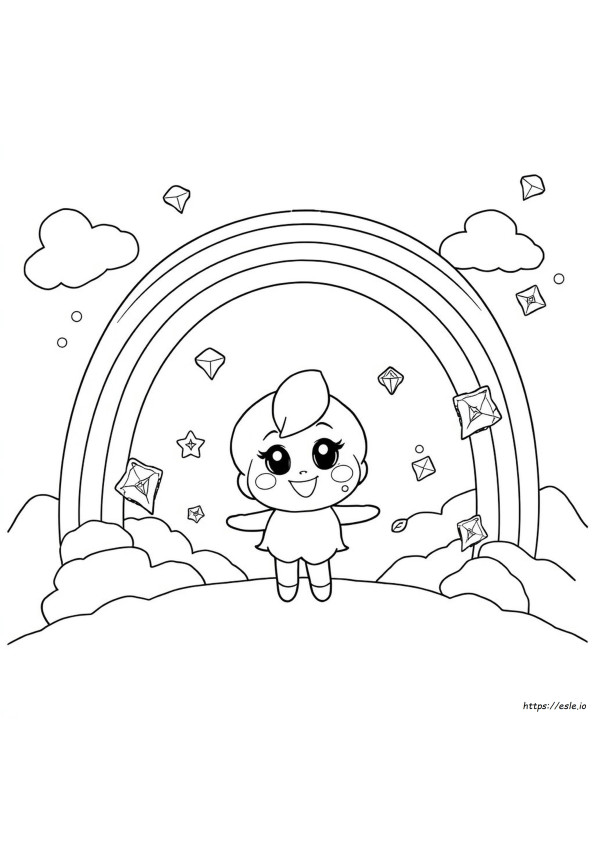 Coloring Rainbow Bubblegem
