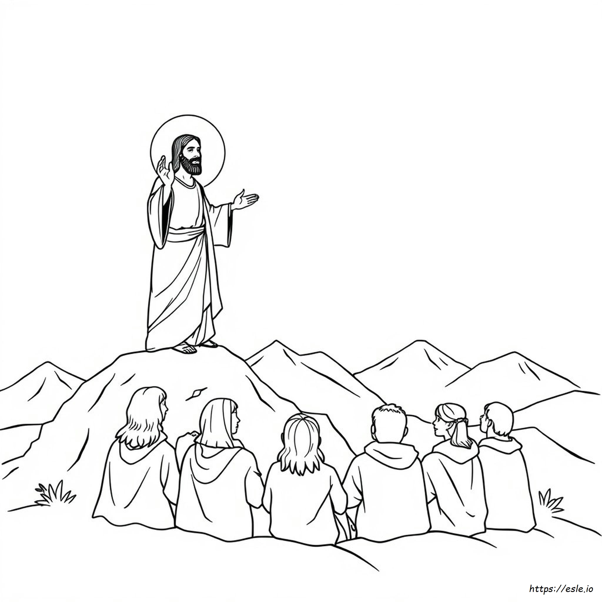 Jesús Envía A Los Discípulos Página Para Colorear