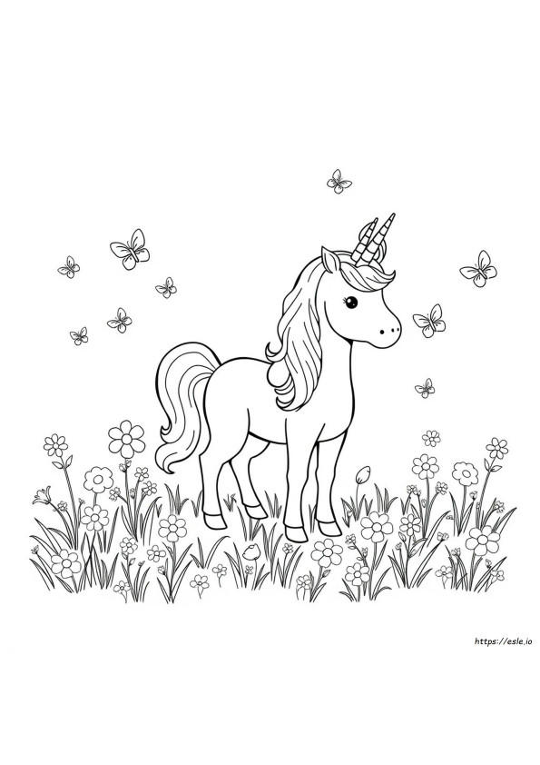 Printable Cute Unicorn Coloring Pages