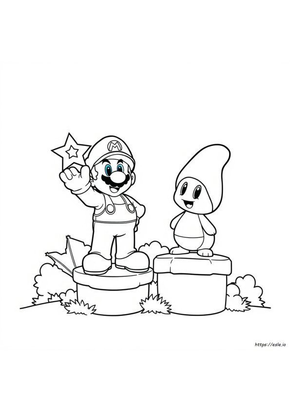 Super Mario Nabbit Coloring Pages