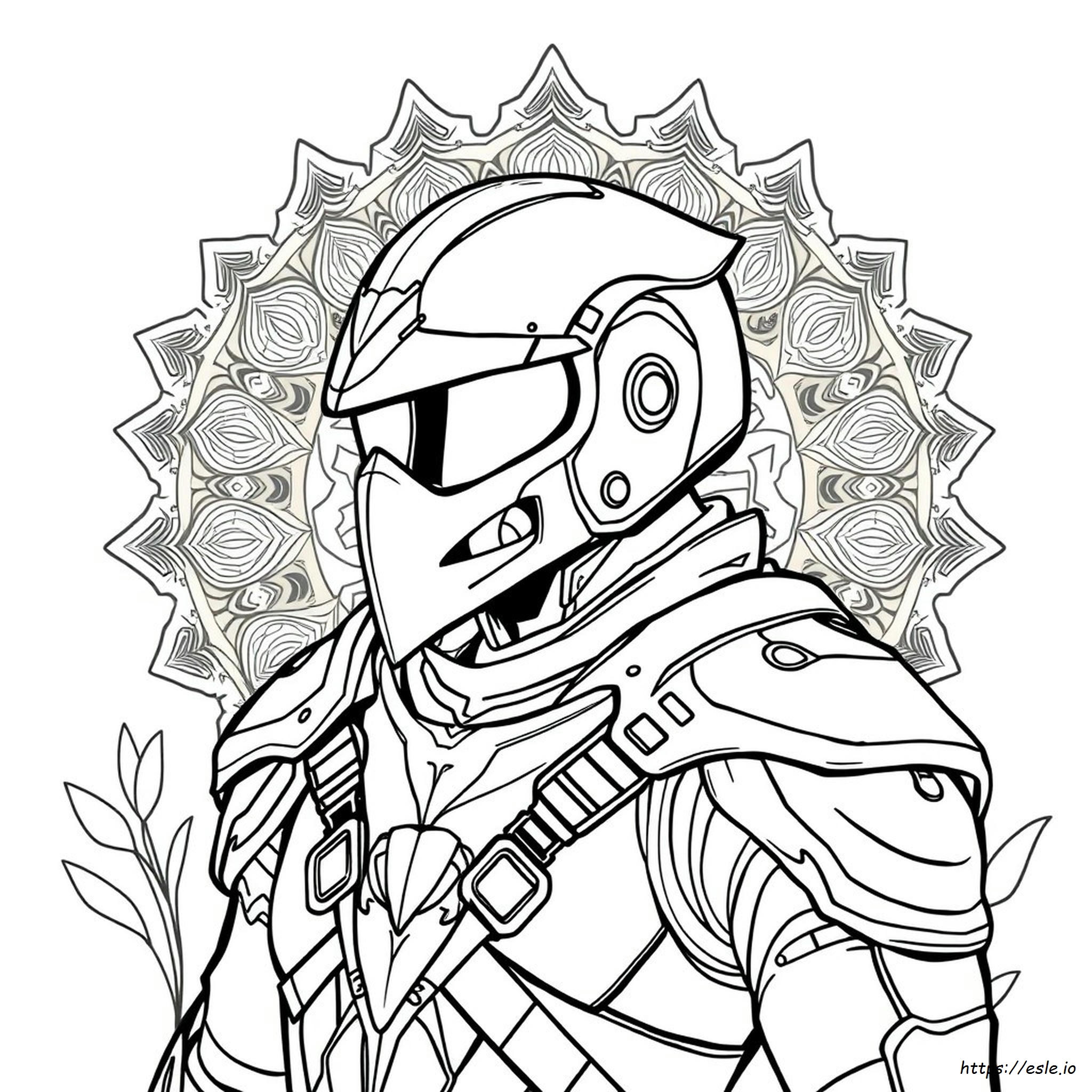 Ravens Helmet Coloring Page