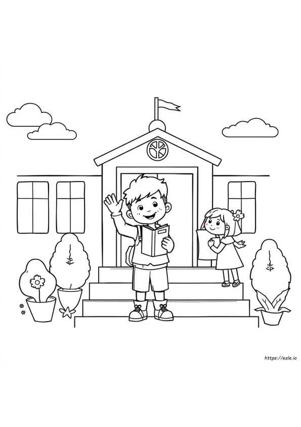 First Day Of School Coloring Pages 1St Grade