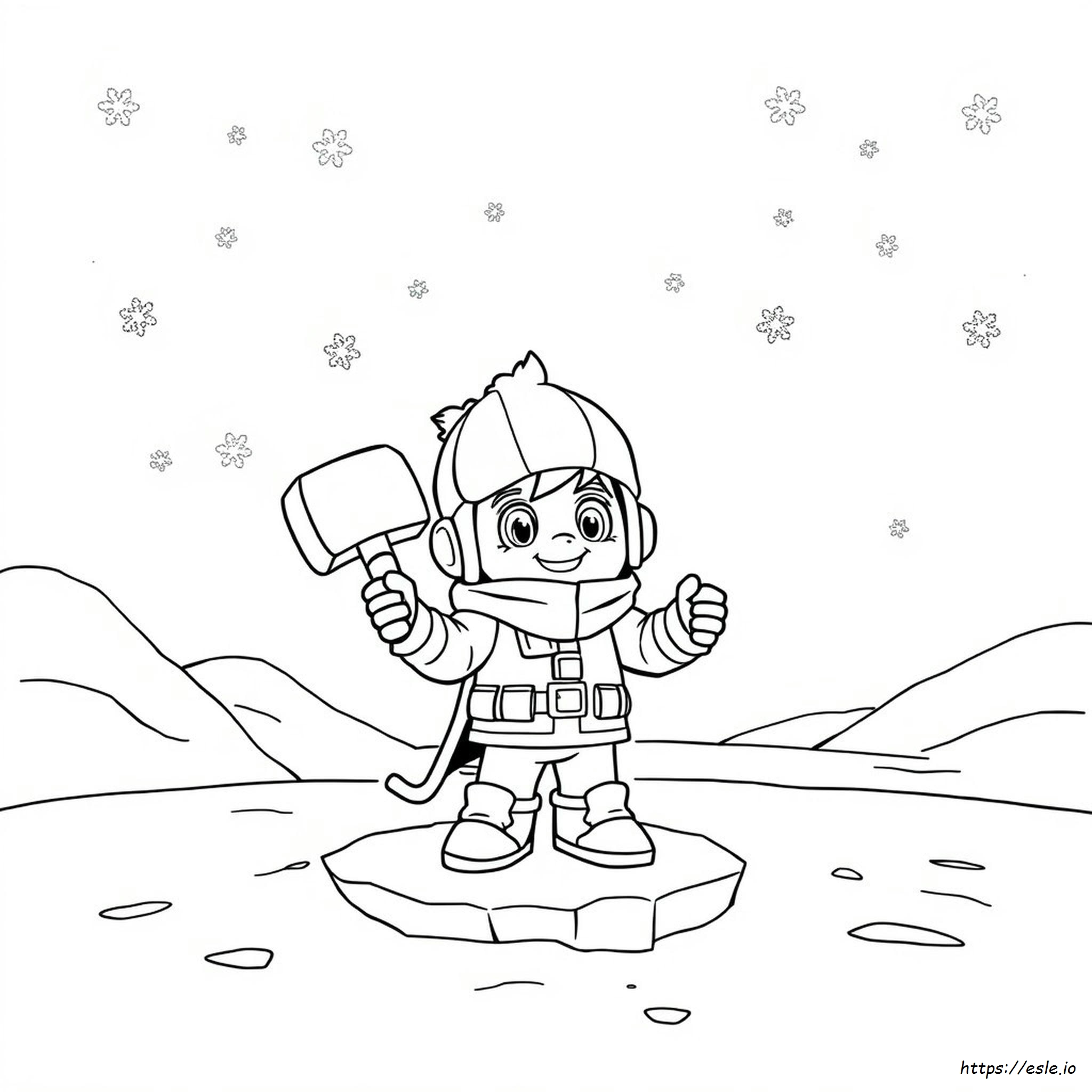 Boboiboy Ice Coloring Pages