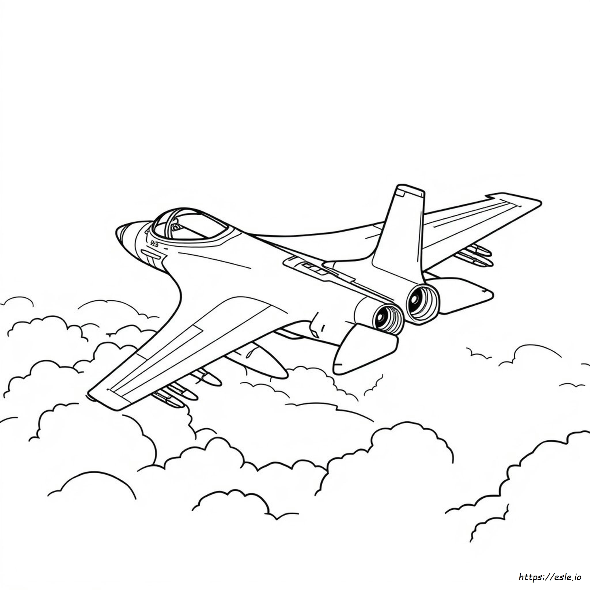 Printable Fighter Jet Coloring Pages