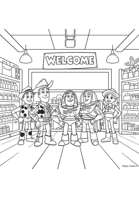 Toy Story 4 Kleurplaten