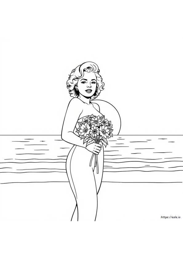 Marilyn Monroe Da Colorare