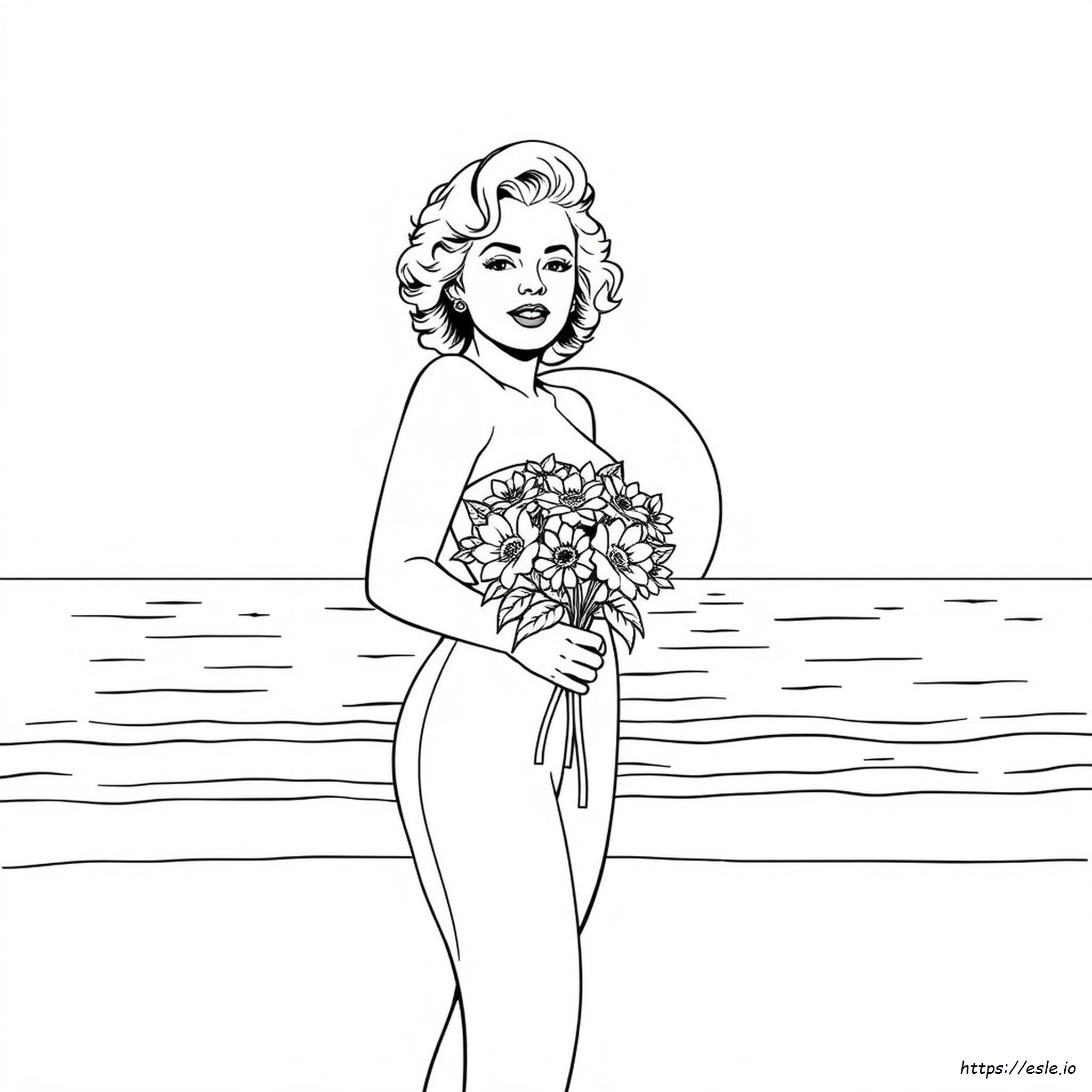Marilyn Monroe Mewarnai