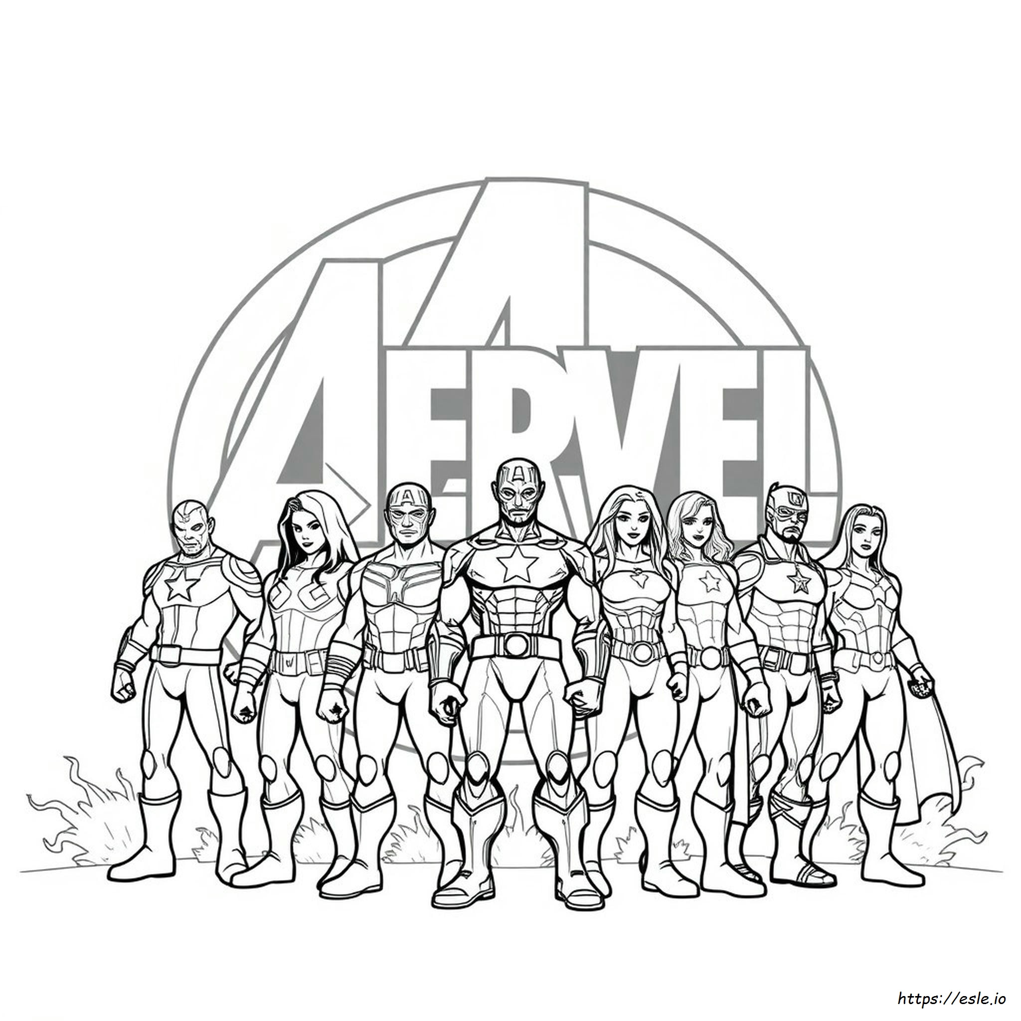  atwe Kolorowanki Avengers Do Druku