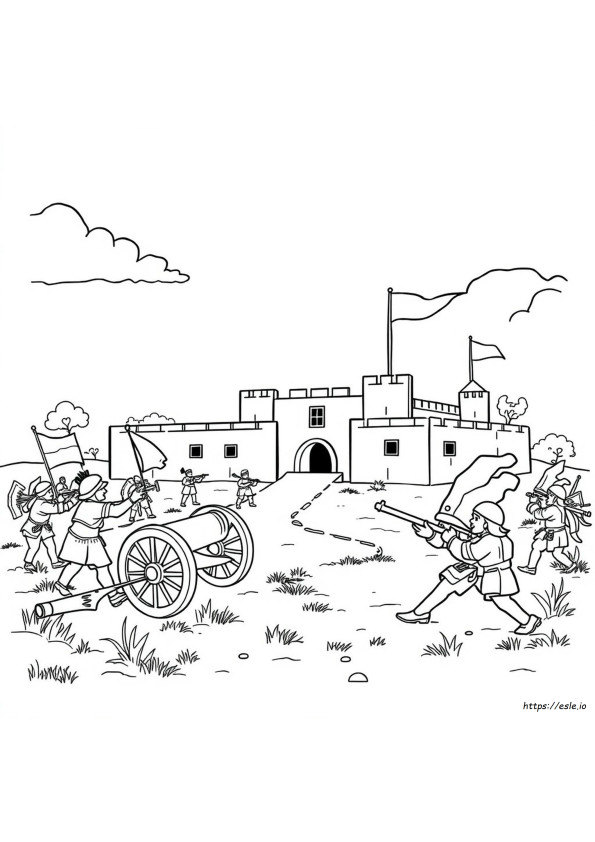 French And Indian War Coloring Pages