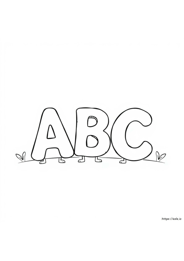 Pagine Del Libro Da Colorare Abc
