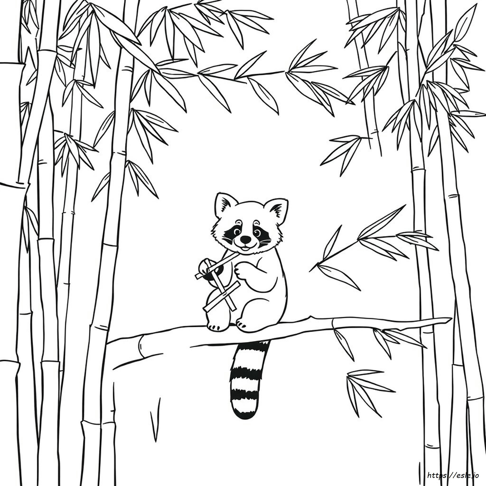 Pagini De Colorat Panda Roșu