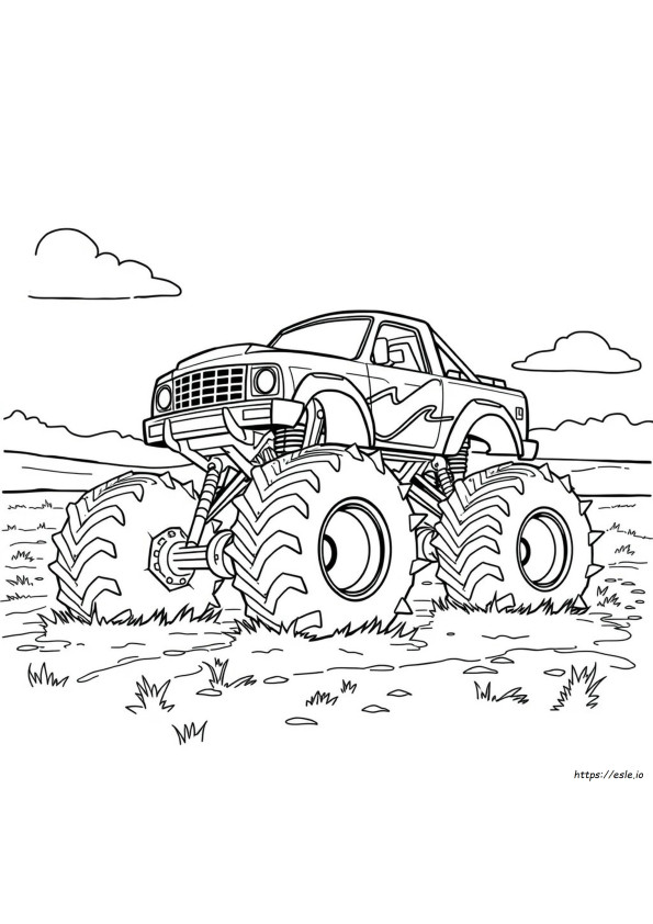 Monster Truck Images For Coloring