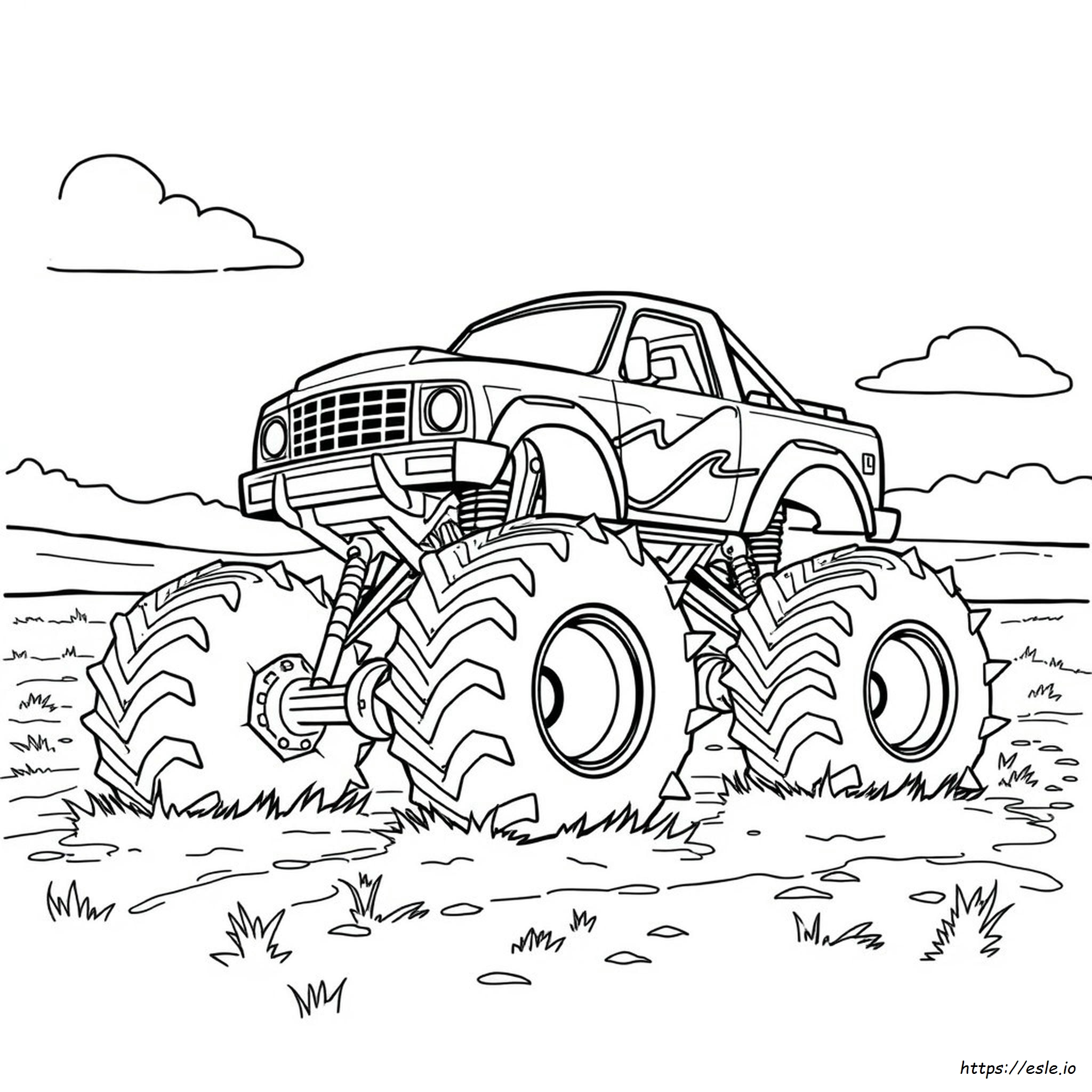 Immagini Di Monster Truck Da Colorare