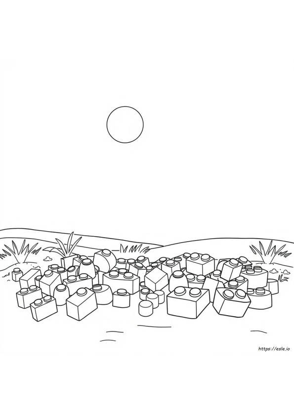 Lego Blocks Coloring Pages