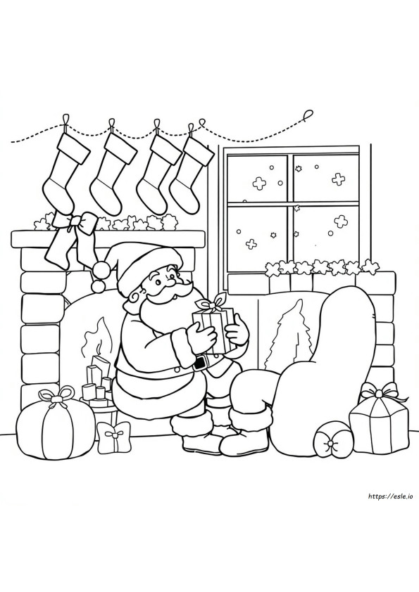 Santa Claus Coloring In
