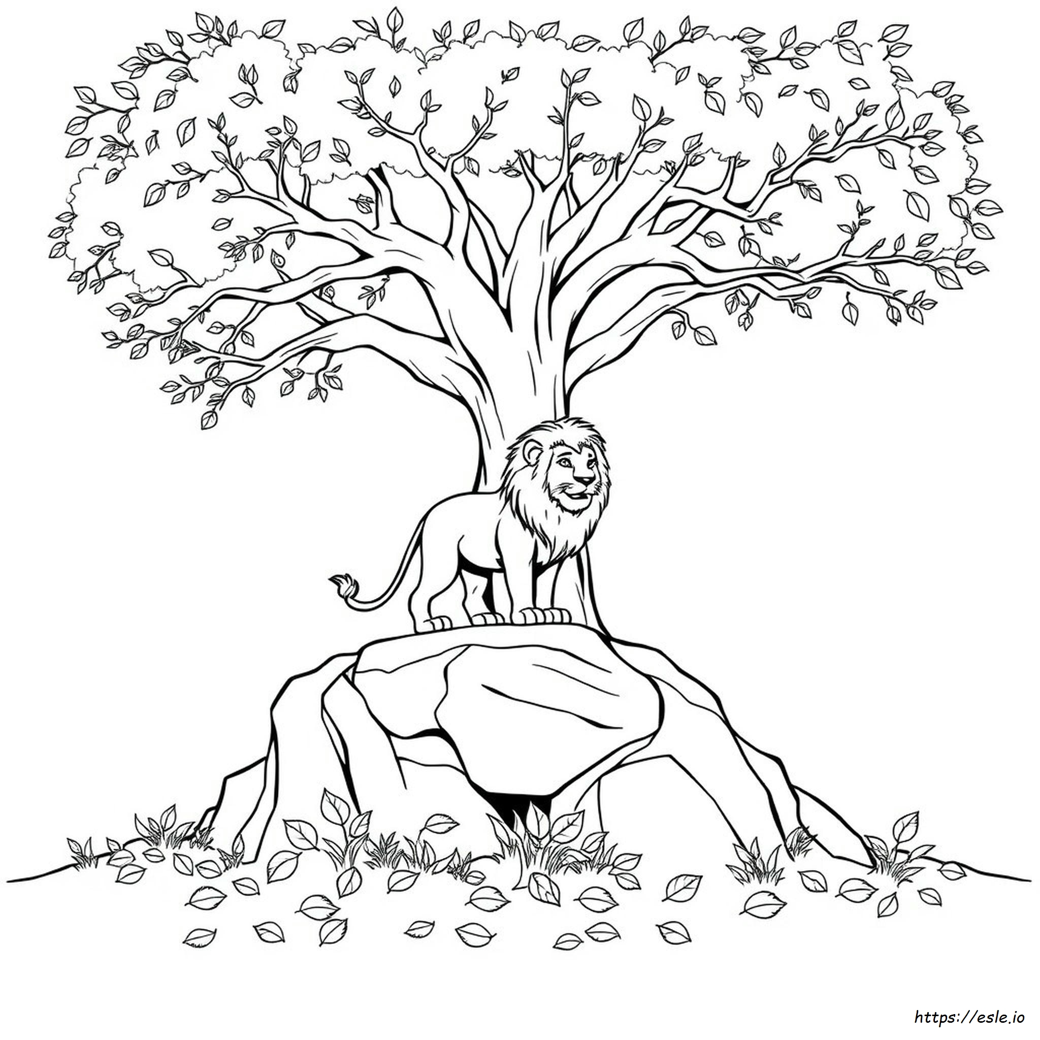 Singa Gambar Mewarnai