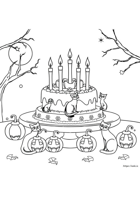 Halloween Food Coloring Pages