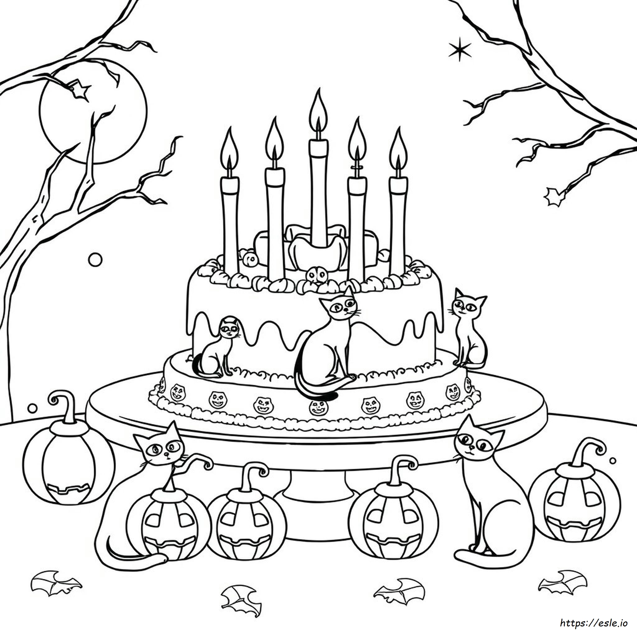 Halloween Food Coloring Pages