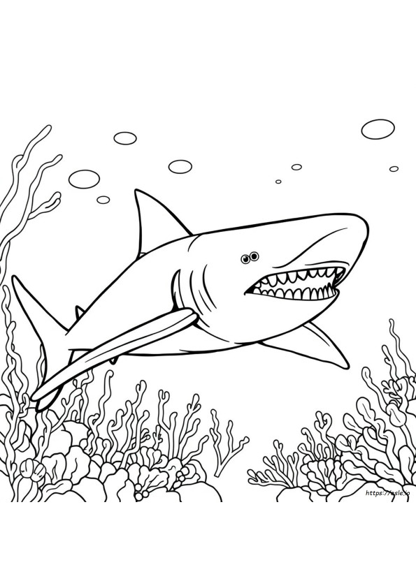 Megladon Coloring Page