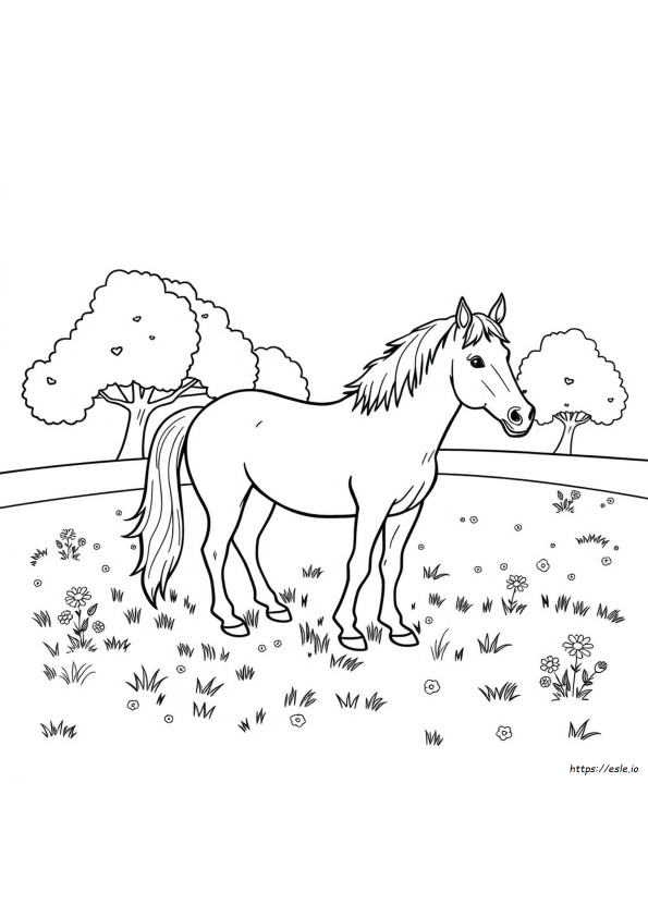 Páginas Para Colorear De Caballos Para Imprimir Gratis