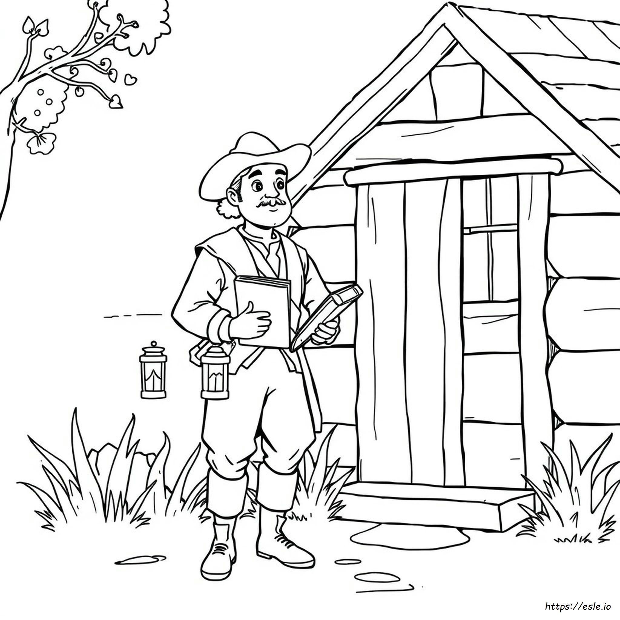 Colonial Clothing Coloring Pages