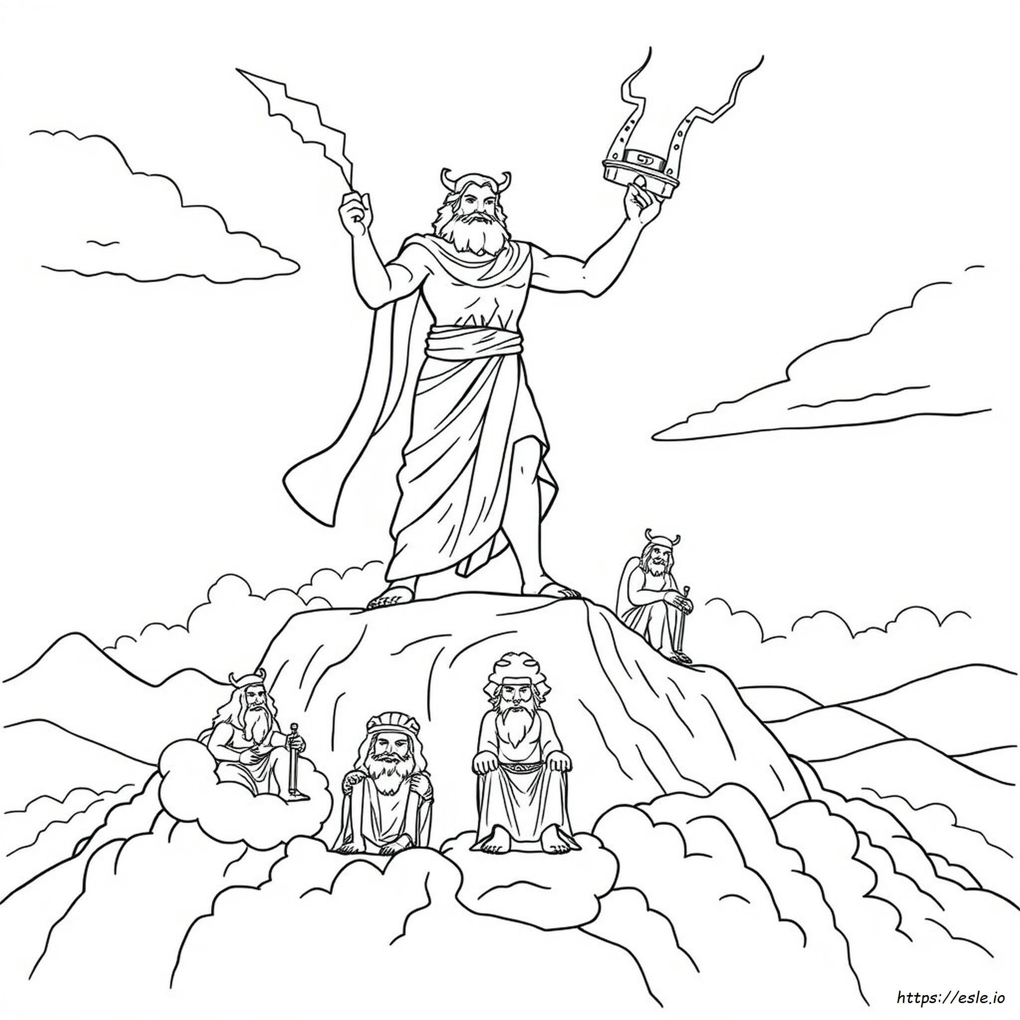 Greek Gods Coloring Pages Free
