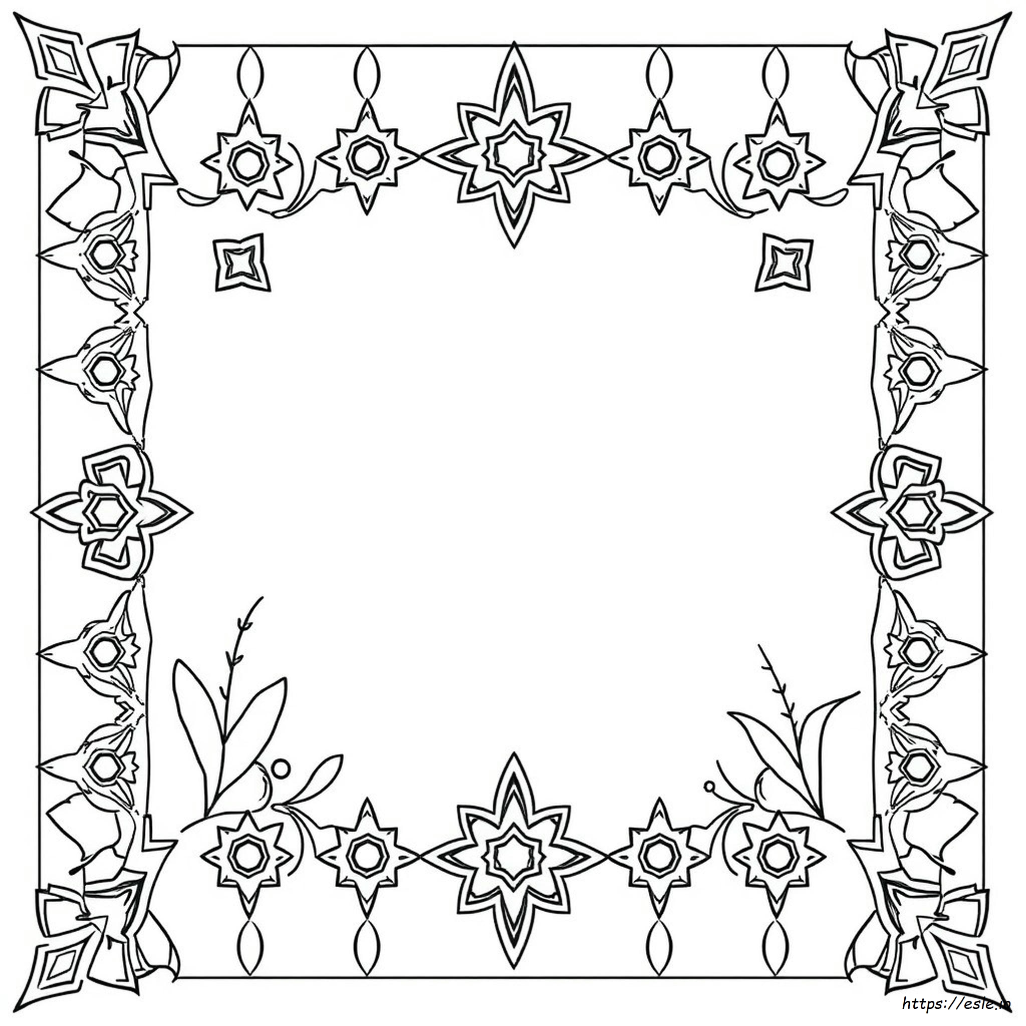 Islamic Geometric Patterns Coloring Pages