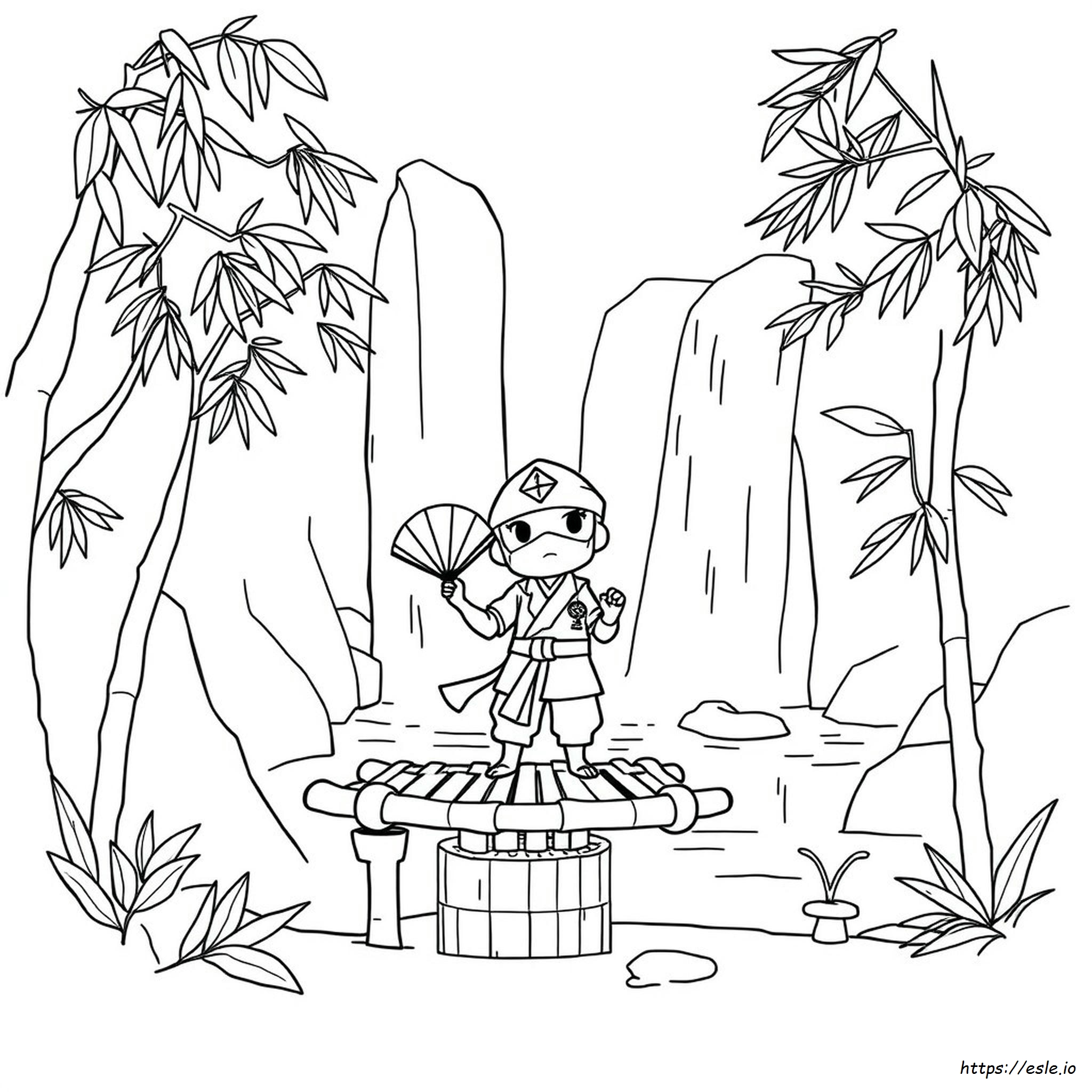 Ninjini Coloring Page