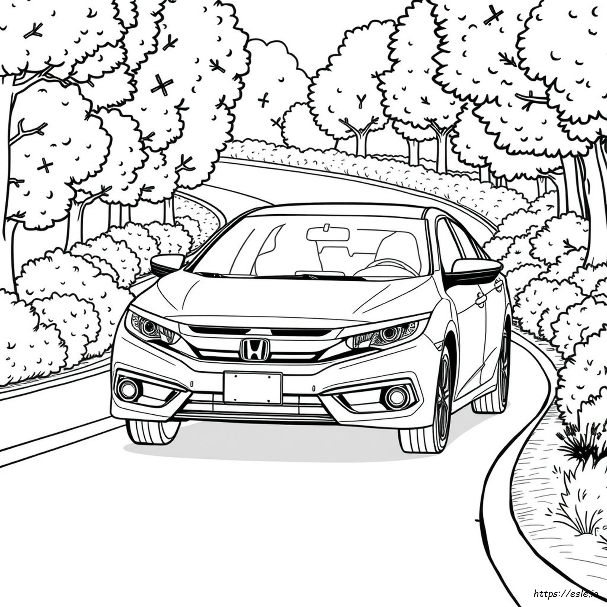 Gambar Mewarnai Honda Civic