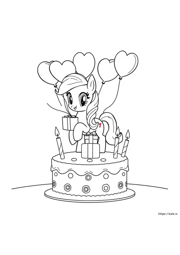 My Little Pony Birthday Coloring Pages