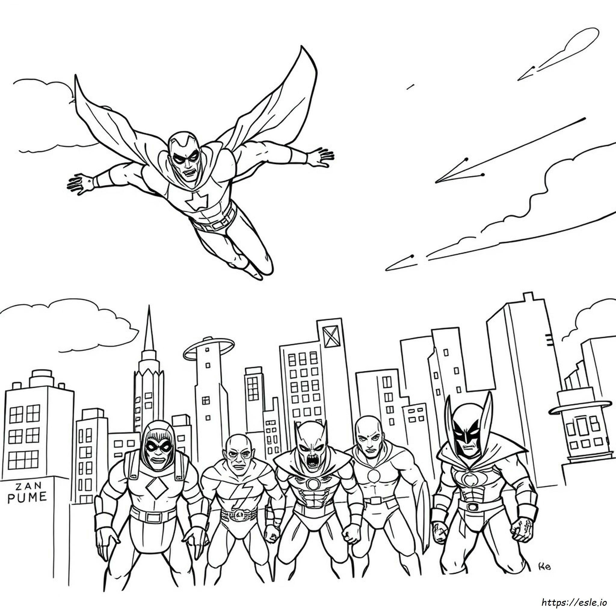 Aventuras De Super-Heróis Marvel Para Colorir